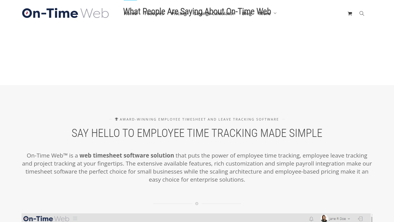 On Time Web